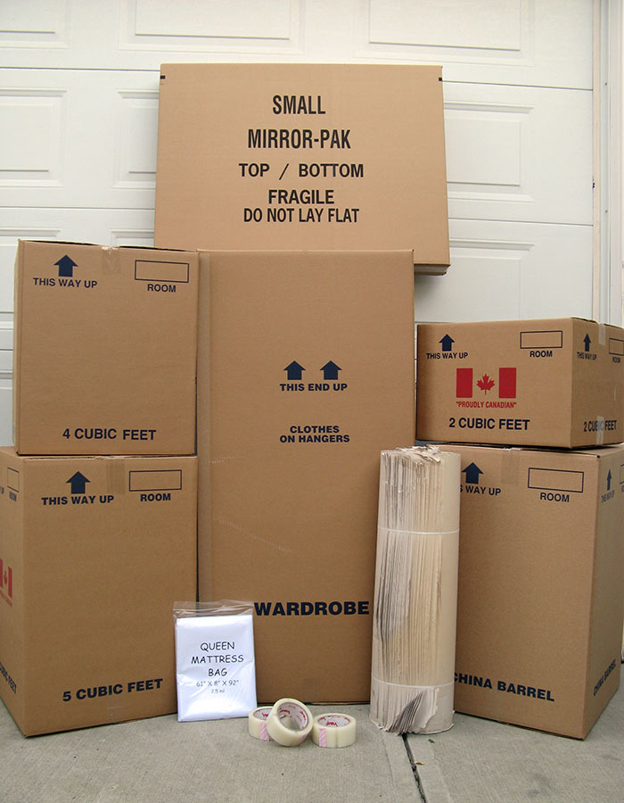 Moving Supplies and Boxes in Edmonton and Western Canada